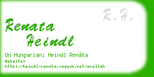 renata heindl business card